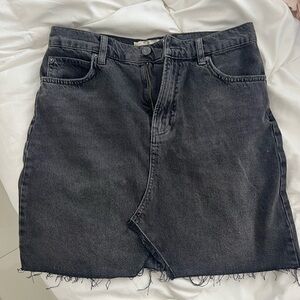 Black Jean skirt